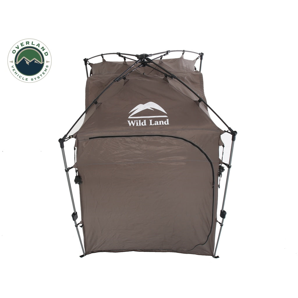 Portable-Shower-And-Privacy-Room-Retractable-Floor,-Amenity-Pouches-5X7-Foot-Quick-Set-Up-Overland-Vehicle-Systems