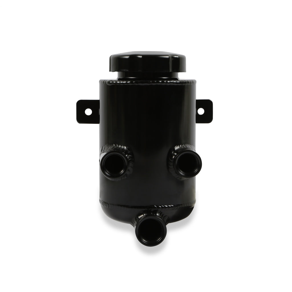 Power-Steering-Remote-Reservoir---Black-Aluminum-With-Bracket