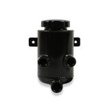 Holley 198-212  Power Steering Remote Reservoir - Black Aluminum With Bracket