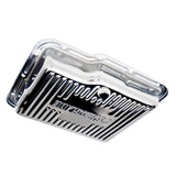 Trans-Dapt 9124 POWERGLIDE-CHROME Transmission Pan; Stock Capacity; Stock Depth; FINNED Bottom