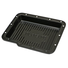 Load image into Gallery viewer, Powerglide-Transmission-Pan;-Stock-Depth--Stock-Capacity;-Steel--Black-Finish