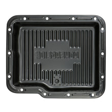 Load image into Gallery viewer, Powerglide-Transmission-Pan;-Stock-Depth--Stock-Capacity;-Steel--Black-Finish
