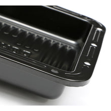 Load image into Gallery viewer, Powerglide-Transmission-Pan;-Stock-Depth--Stock-Capacity;-Steel--Black-Finish