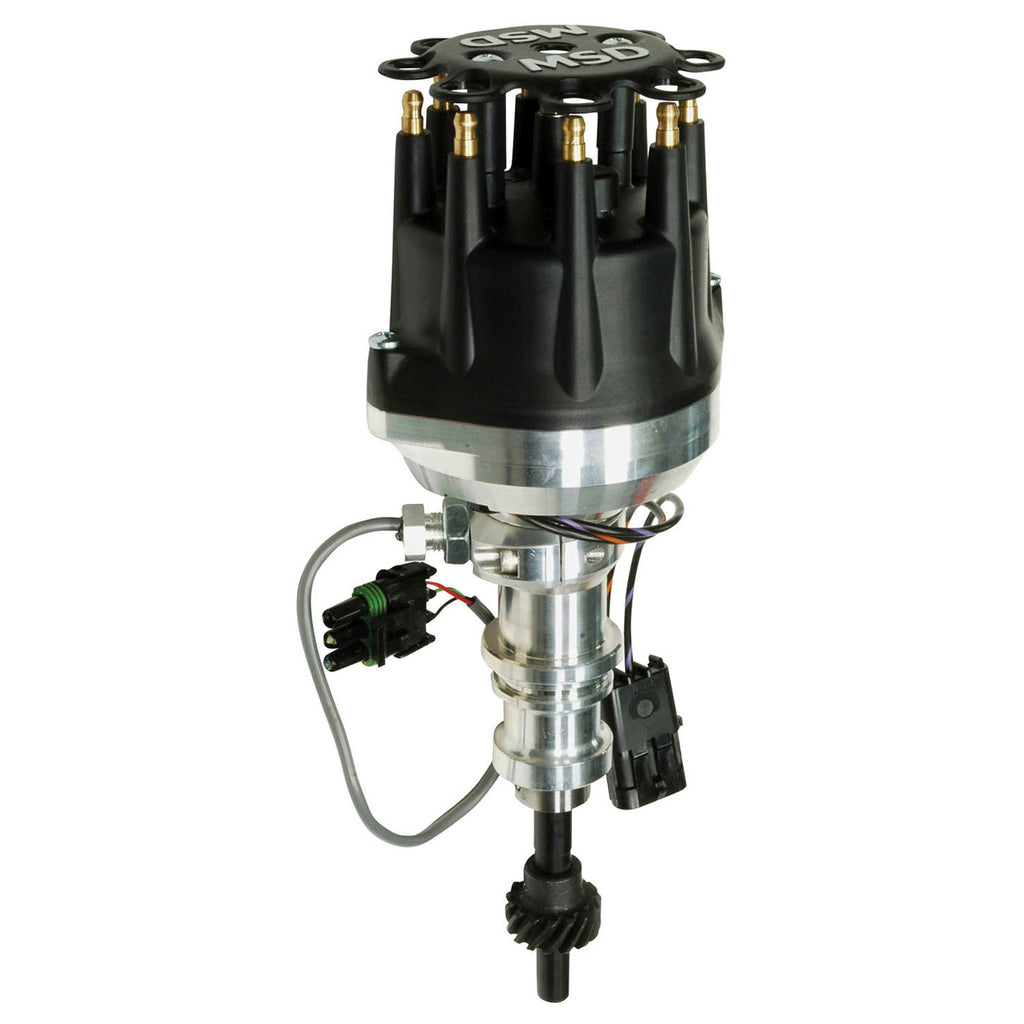 Pro-Billet-Cam-Sync-Distributor,-Ford-351W,-Steel-Gear