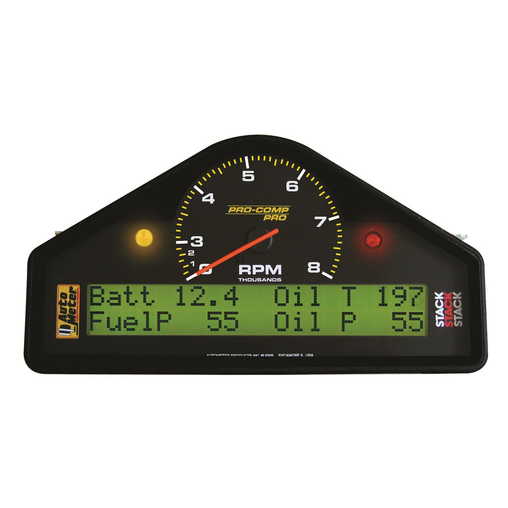 Pro-Comp-Race-Dash-0-8K-RpmSpeedOil-Press--TempWatertempFuel-PressureBattery-Gauge