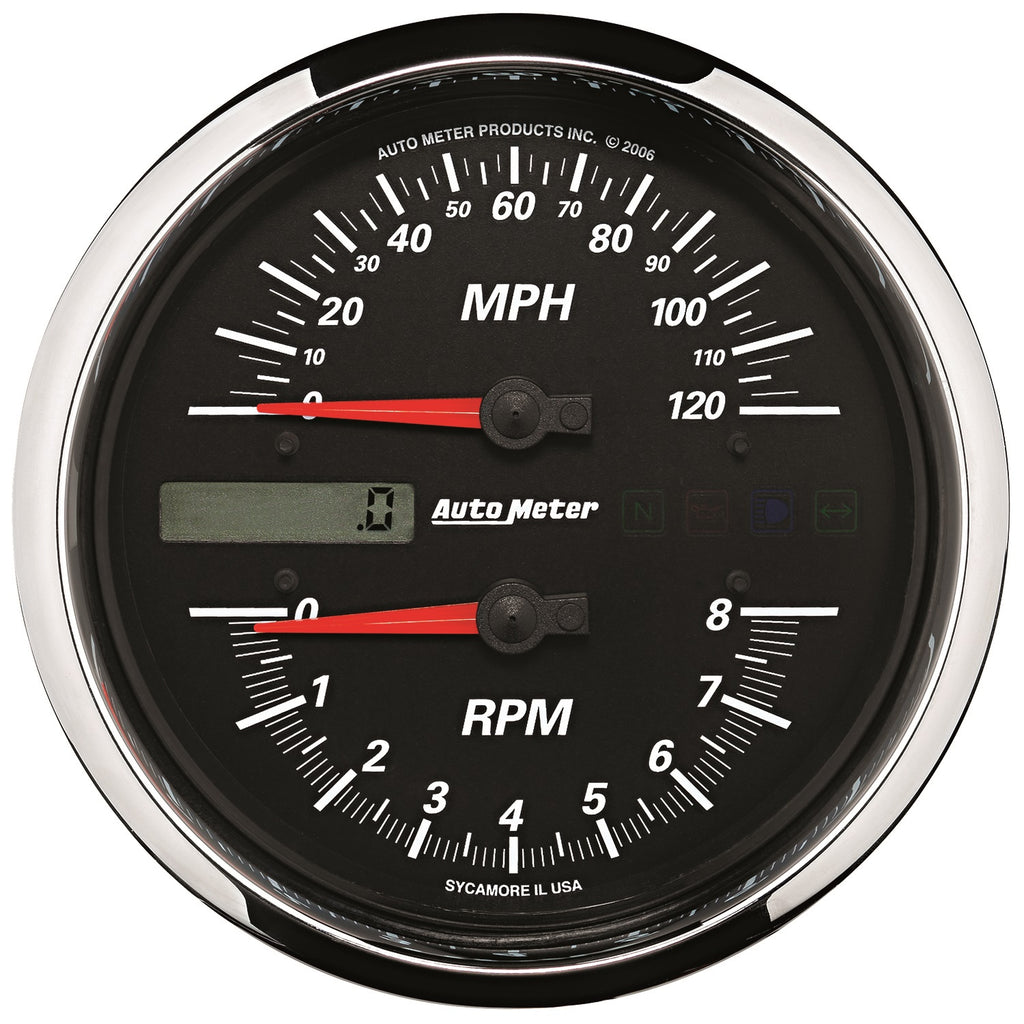 Pro-Cycle-Gauge-TachSpeedo-4-12In-8K-Rpm120-Mph-Black