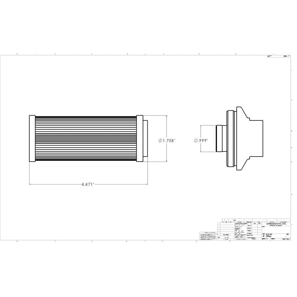 Pro-Series-In-Line-Fuel-Filter---Orb-12---10-Micron-Microglass-Element