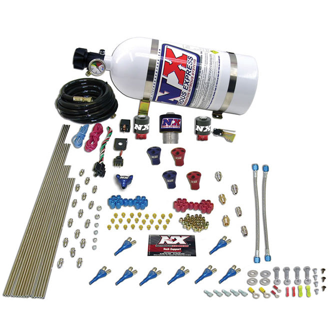 Pro-ShkGas-2-Fuel-1-Supershark-Solenoid-Nitrous-Kit-(200-600Hp)-W10Lb-Bottle