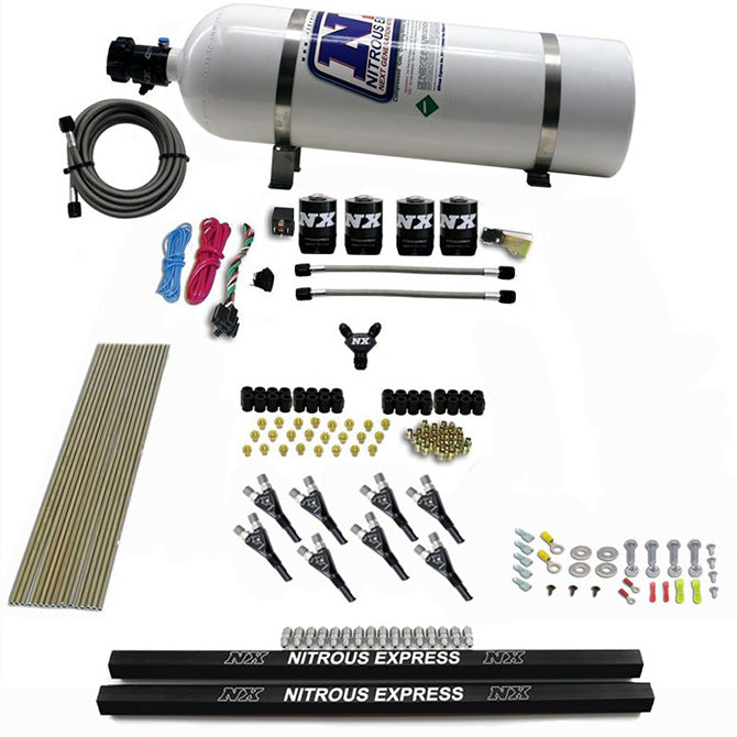 Pro-ShkGas-4-Solenoids-Nitrous-Kit-(200-600Hp)-WRails-And-15Lb-Bottle