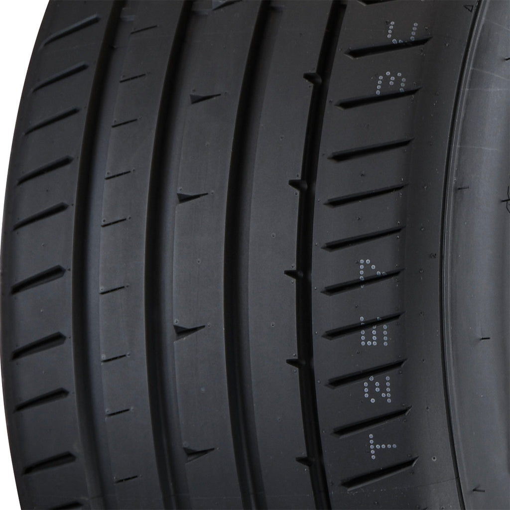 Coker 2025003 255/45ZR18 PRO-TRAC SPIII RWL for Select Audi A7 Quattro, Audi A8 Quattro, BMW 328i GT xDrive, BMW 330i GT xDrive, BMW 335i GT xDrive, BMW 340i GT xDrive, BMW 740i, BMW 740iL, BMW X3, Cadillac STS, Ford Mustang, Jaguar XK, Jaguar XK8,