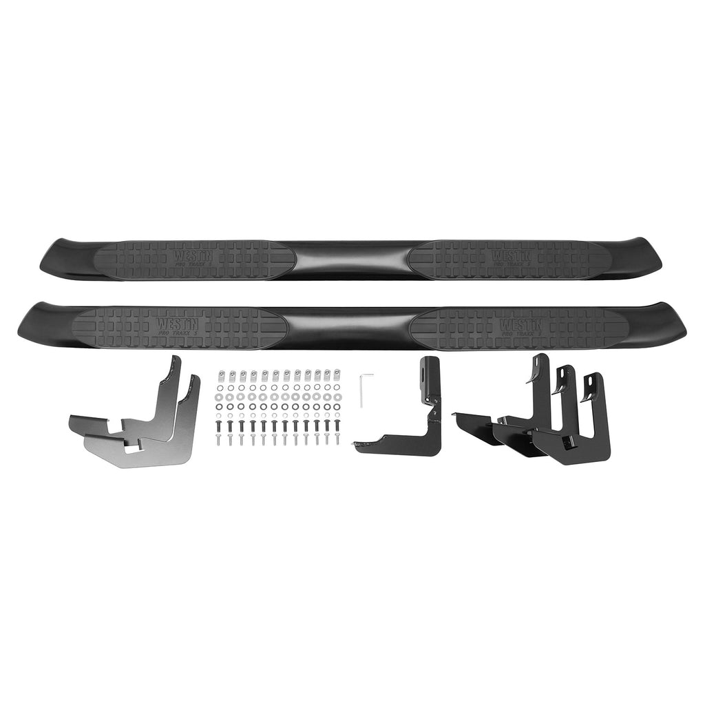 Pro-Traxx-Black-5-Nerf-Bars-;-07-13-SilveradoSierra-Crew-Cab-1500-07-14-Hd-Will-Not-Fit-Diesel-Models