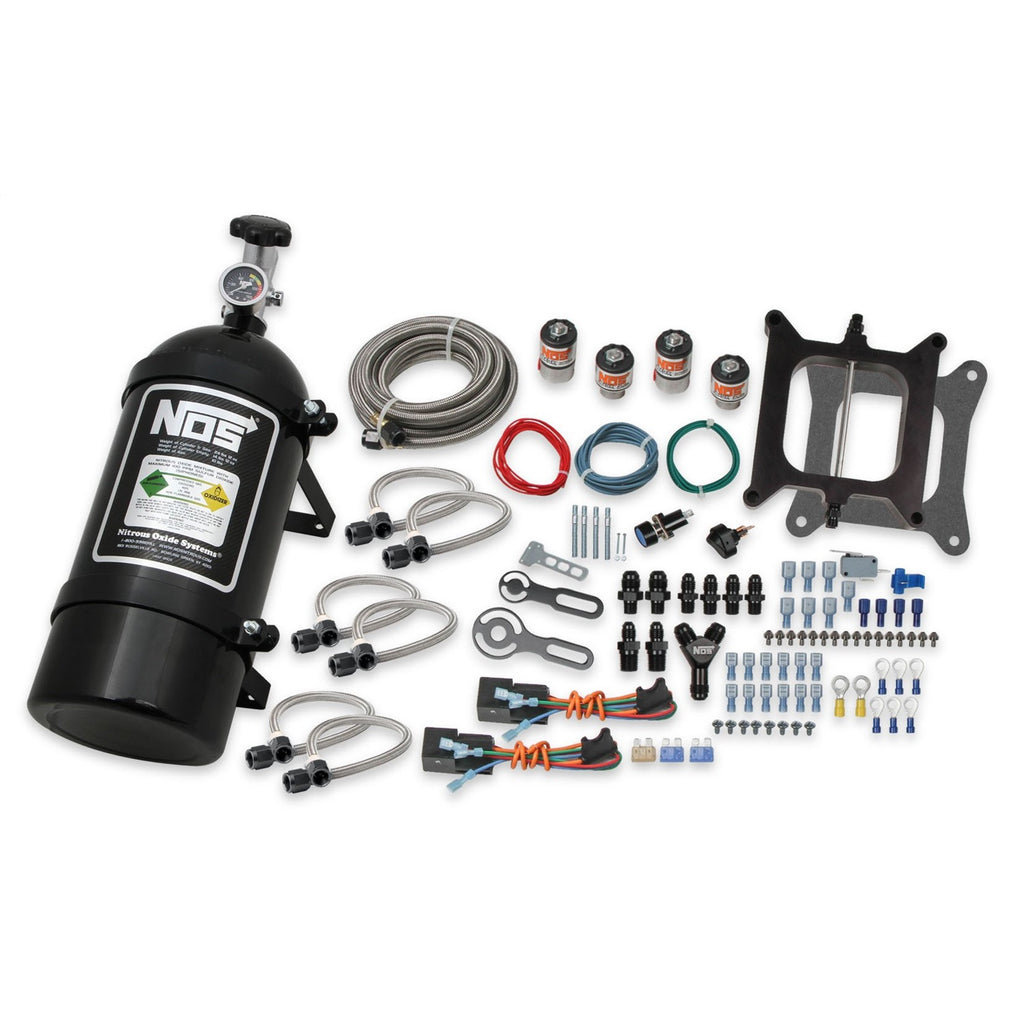 Pro-Two-Stage-Wet-Nitrous-System-For-4150-4-Barrel-Carburetor-Black