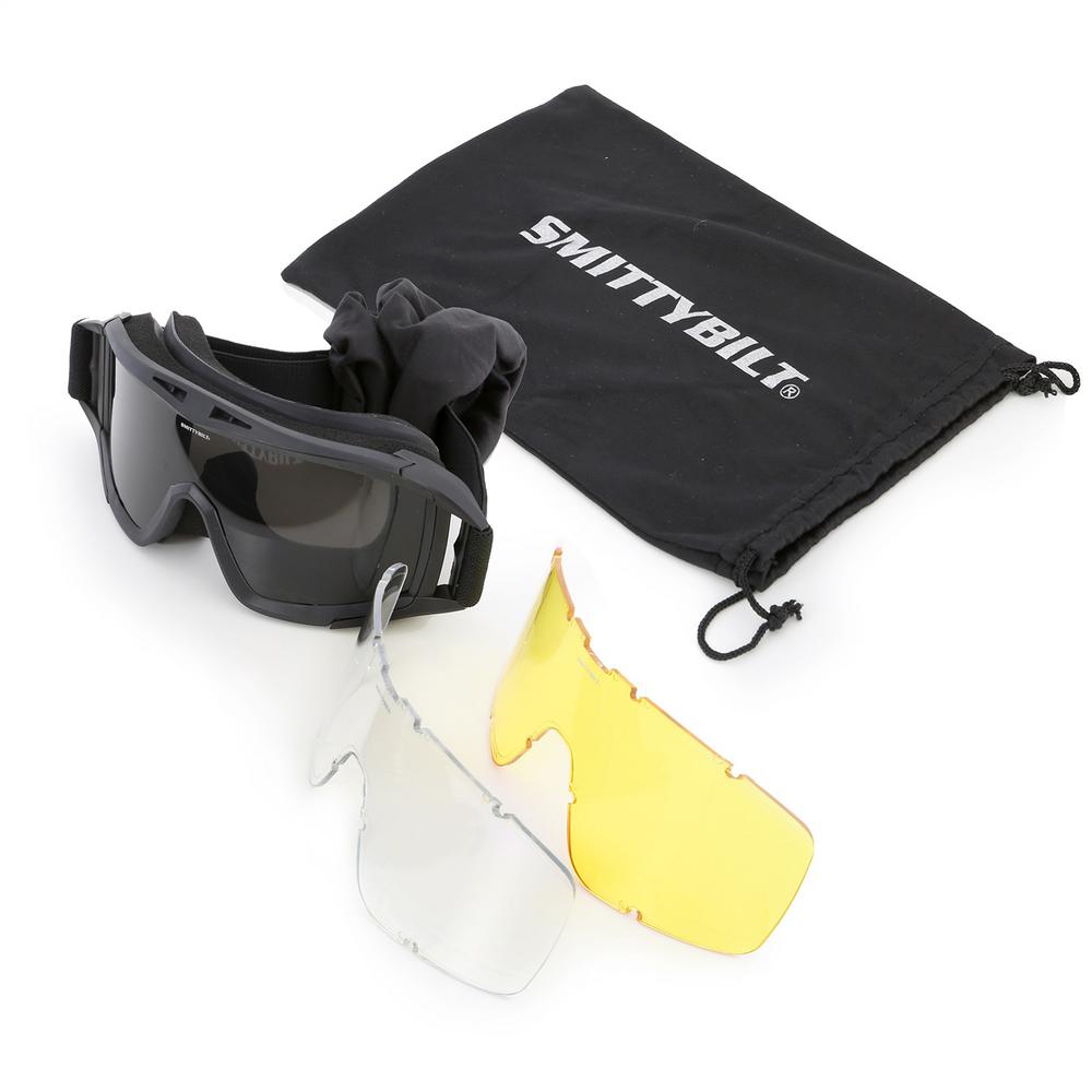 Protective-Goggles-With-Bag-Clear--Smoke--Amber-Lens