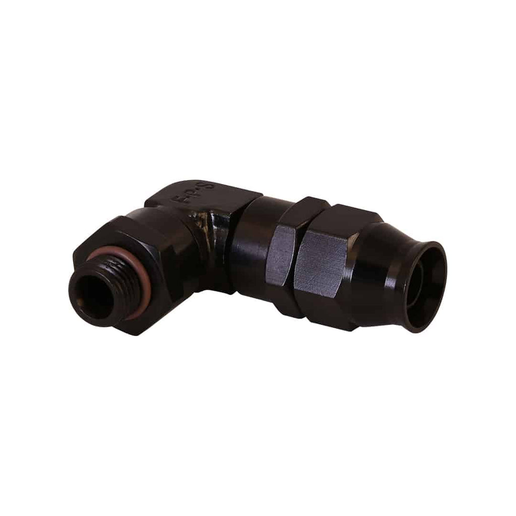 Ptfe-Hose-End---An-06-To-An-08-Hose---90-Deg---Black-Anodized