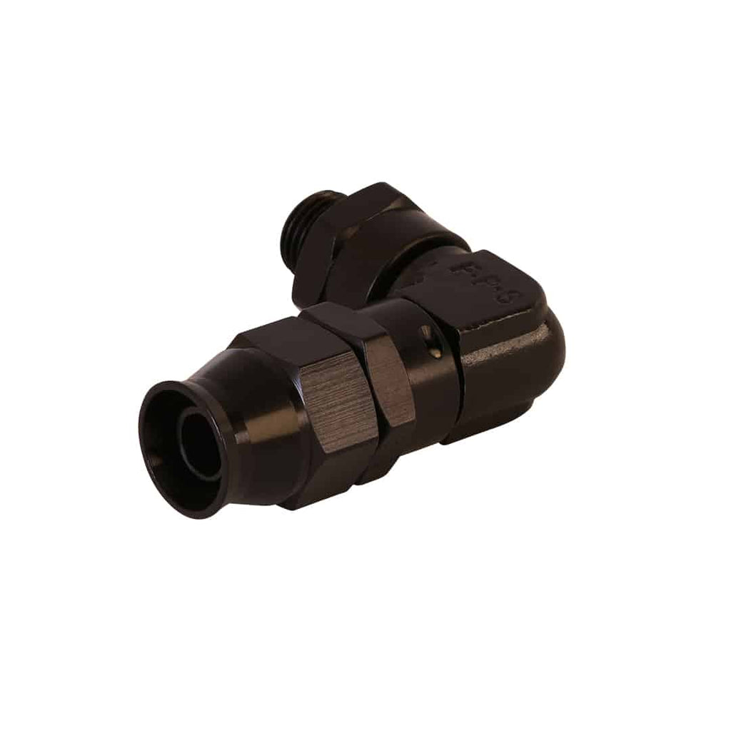 Ptfe-Hose-End---An-06-To-An-08-Hose---90-Deg---Black-Anodized