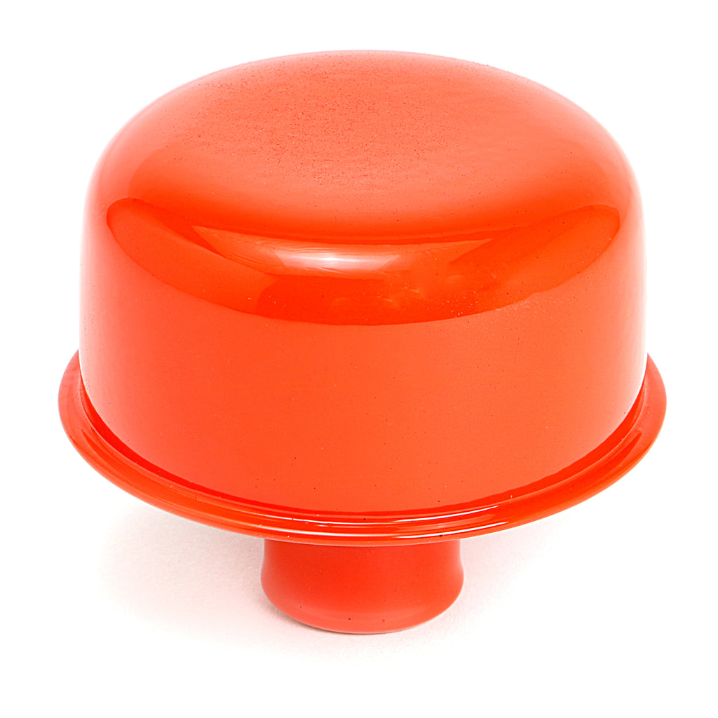 Push-In-Breather-Cap-Only-(No-Grommet);-2-34-In.-Overall-Diameter--Chevy-Orange