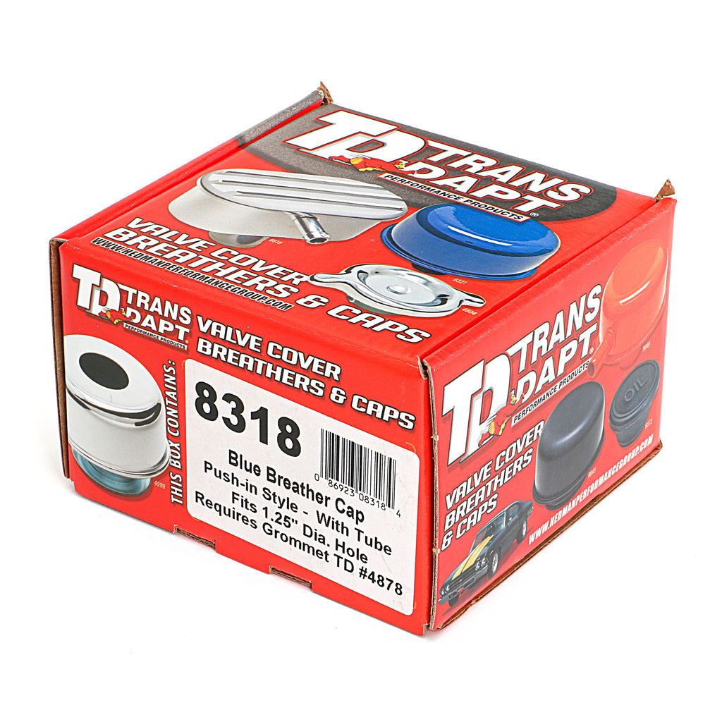Push-In-Breather-Cap-WTube-(No-Grommet);-2-34-In.-Overall-Diameter--Ford-Blue