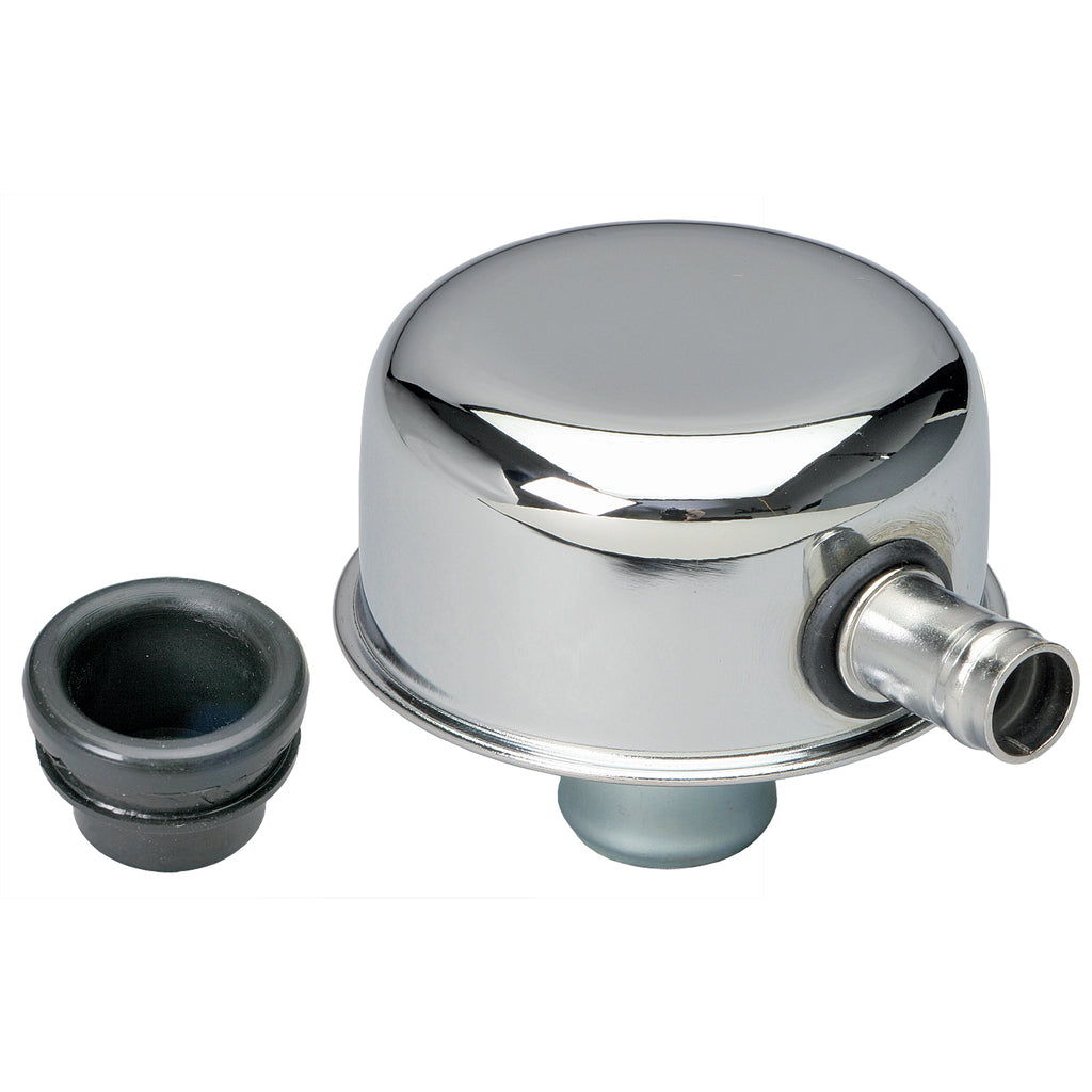 Push-In-Style-Breather-Cap-WTube-And-Grommet;-2-34-In.-Overall-Diameter-Chrome