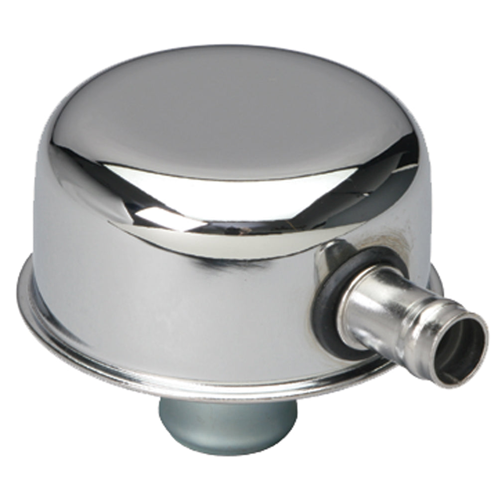 Push-In-Style-Breather-Cap-WTube-(WGrommet);-2-34-In.-Overall-Diameter-Chrome