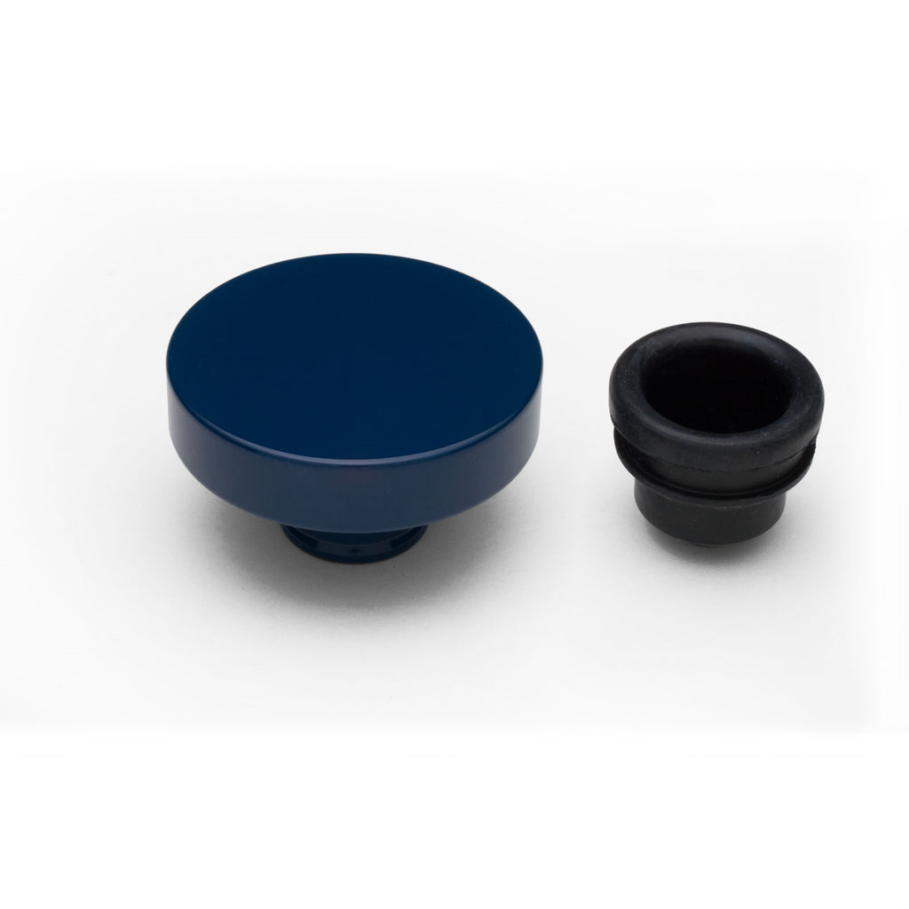 Push-In-Style-Oil-Cap;-1-14-In.-Neck--Ford-Blue-Powder-Coated-(Aluminum)