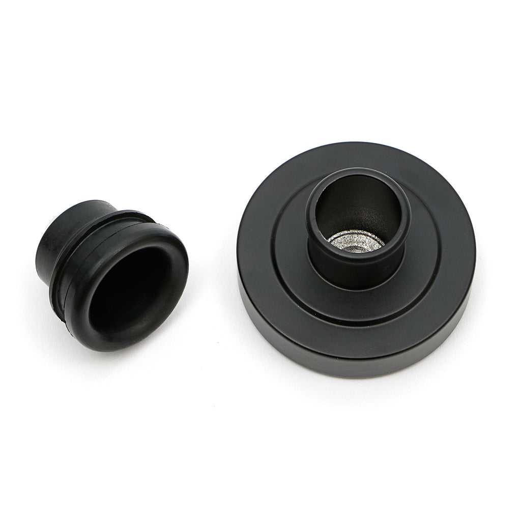 Push-In-Style-Oil-Cap;-1-14-In.-Neck--Asphalt-Black-Powder-Coated-(Aluminum)