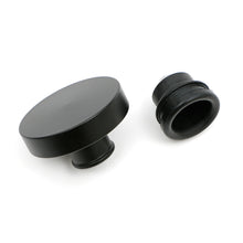 Load image into Gallery viewer, Push-In-Style-Oil-Cap;-1-14-In.-Neck--Asphalt-Black-Powder-Coated-(Aluminum)
