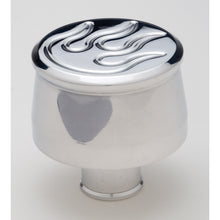 Load image into Gallery viewer, Push-In-Style-Valve-Cover-Breather;-Flames-(Milled);-For-1-14-In.-Holealuminum