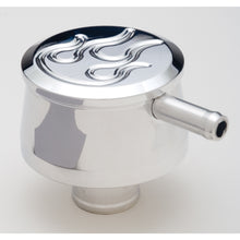 Load image into Gallery viewer, Push-In-Valve-Cover-Breather-WPcv;-Flames-(Ball-Milled);1-14-In.-Hole-Aluminum