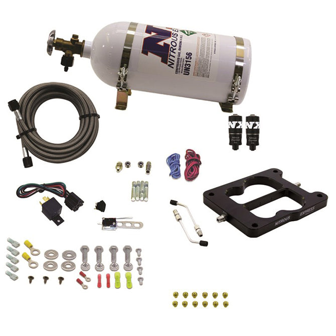 Q-JetHolley-Spread-Bore-Hitman-Nitrous-Kit-(100-150-200Hp)-W10Lb-Bottle