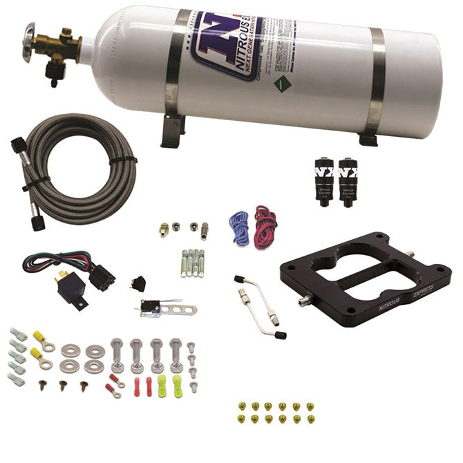 Q-JetHolley-Spread-Bore-Hitman-Nitrous-Kit-(100-150-200Hp)-W15Lb-Bottle