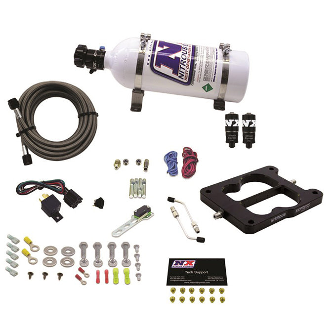 Q-JetHolley-Spread-Bore-Hitman-Plus-Nitrous-Kit-(50-200Hp)-W5Lb-Bottle