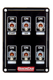 QUICKCAR RACING PRODUCTS 50-7614 Ignition Panel Extreme 6 Switch Dual Ignition