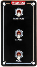 Load image into Gallery viewer, QUICKCAR RACING PRODUCTS 50-7911 Ign. Panel Extreme Vert. 3 Switch Dual Ignition