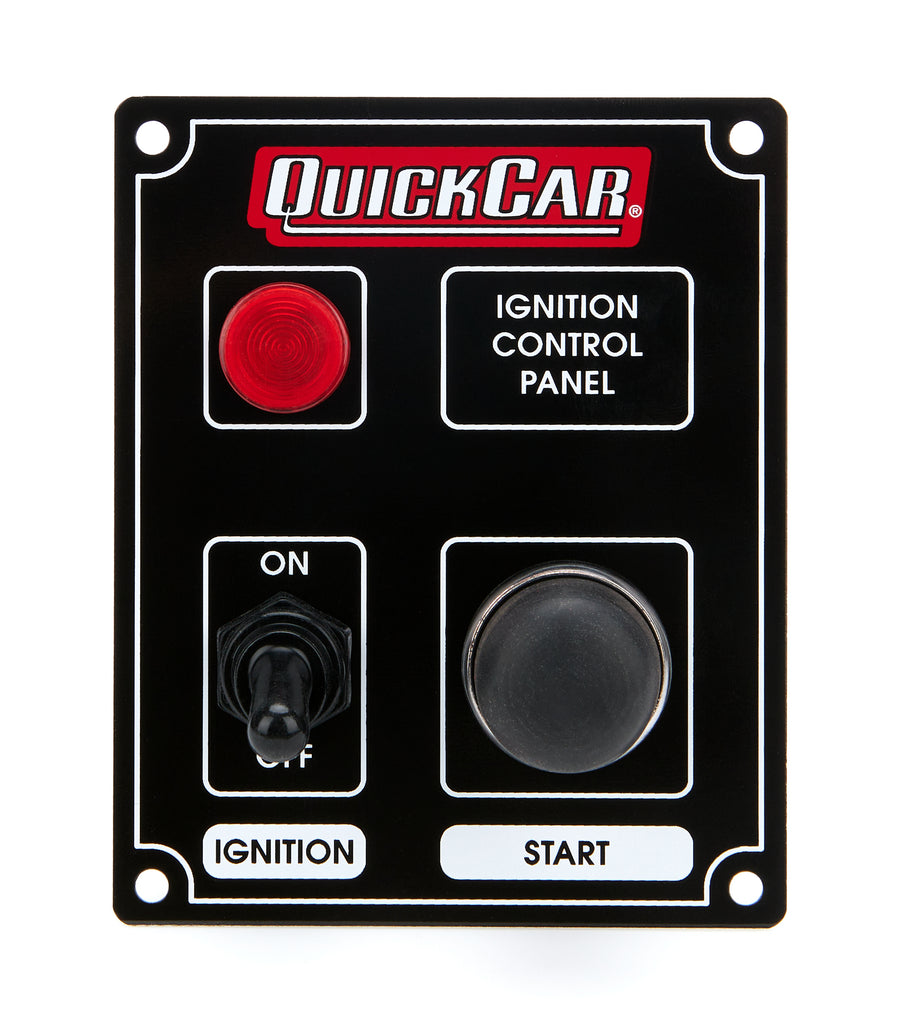 QUICKCAR RACING PRODUCTS 50-852 Ignition Panel Black w/ Lights