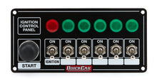 Load image into Gallery viewer, QUICKCAR RACING PRODUCTS 50-866 Ignition Panel Blk w/ Start But. 5 Acc. &amp; Ligh