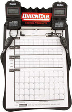Load image into Gallery viewer, QUICKCAR RACING PRODUCTS 51-052 Clipboard Timing System Black