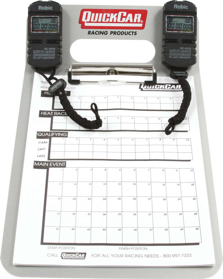 QUICKCAR RACING PRODUCTS 51-070 Dual Timing Clipboard