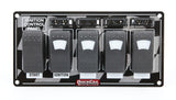 QUICKCAR RACING PRODUCTS 52-164 Ignition Panel w/ Rocker Switches Fuses & Lights