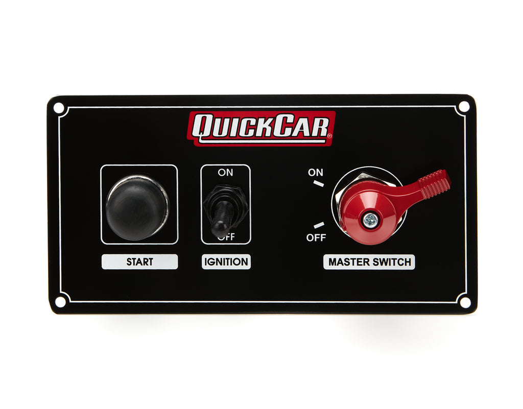 QUICKCAR RACING PRODUCTS 55-8022 Ignition Panel w/ MSD & 1 Acc. Switch