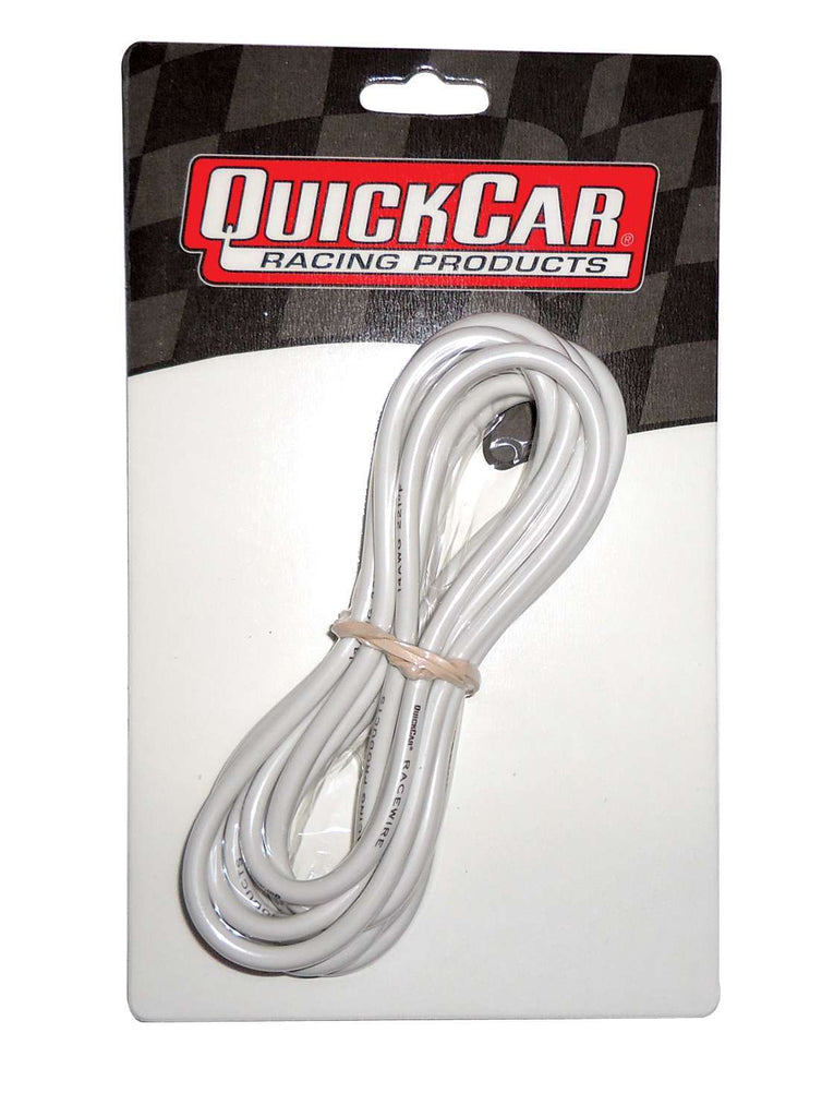 QUICKCAR RACING PRODUCTS 57-2361 Wire 14 Gauge White 10ft