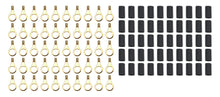 Load image into Gallery viewer, QUICKCAR RACING PRODUCTS 57-461-50 Ring Terminal 5/16in 18- 22 Ga w/Heat Shrink 50pk