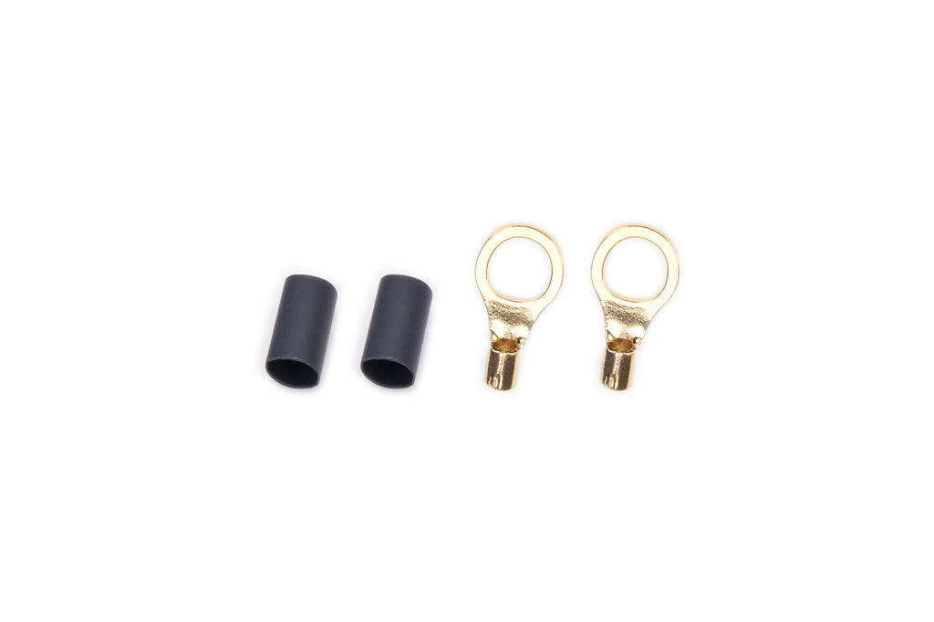 QUICKCAR RACING PRODUCTS 57-464 Ring Terminal 3/8in 10- 12 Ga w/Heat Shrink Pair