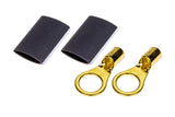 QUICKCAR RACING PRODUCTS 57-474 Ring Terminal 3/8 8-10 GA. Pair w/Heat Shrink