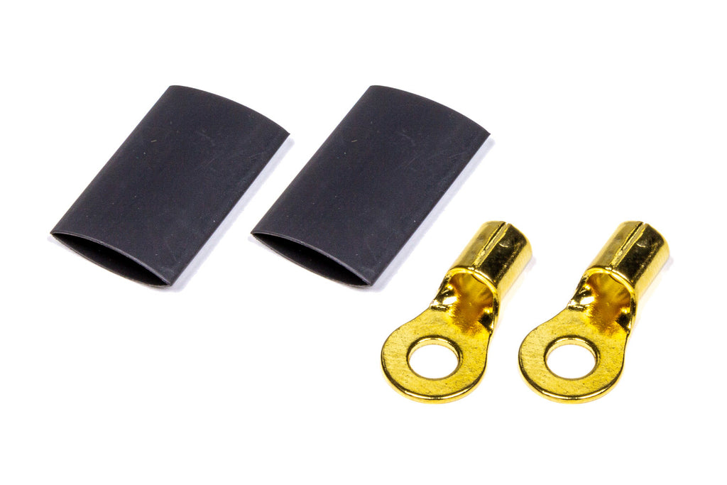 QUICKCAR RACING PRODUCTS 57-475 Ring Terminal #10 8-10 GA. Pair w/Heat Shrink