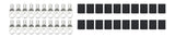 QUICKCAR RACING PRODUCTS 57-560-20 Ring Terminal 1/2in 2 Ga w/Heat Shrink 20pk