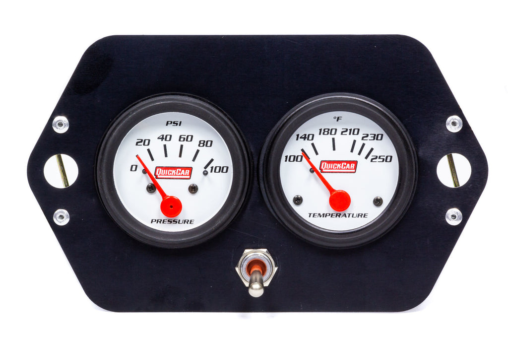 QUICKCAR RACING PRODUCTS 61-2205 Gauge Panel 2in Open Wheel w/ Switch