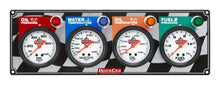Load image into Gallery viewer, QUICKCAR RACING PRODUCTS 61-6021 4 Gauge Panel OP/WT/OT/ FP
