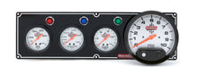 Load image into Gallery viewer, QUICKCAR RACING PRODUCTS 61-6742 3-1 Gauge Panel OP/WT/FP w/5in Tach Black