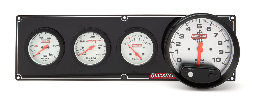 QUICKCAR RACING PRODUCTS 61-7747 Extreme 3-1 OP/WT/Volt w/ 5in Tach