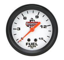 Load image into Gallery viewer, QUICKCAR RACING PRODUCTS 611-6000 Fuel Pressure Gauge 2-5/8in